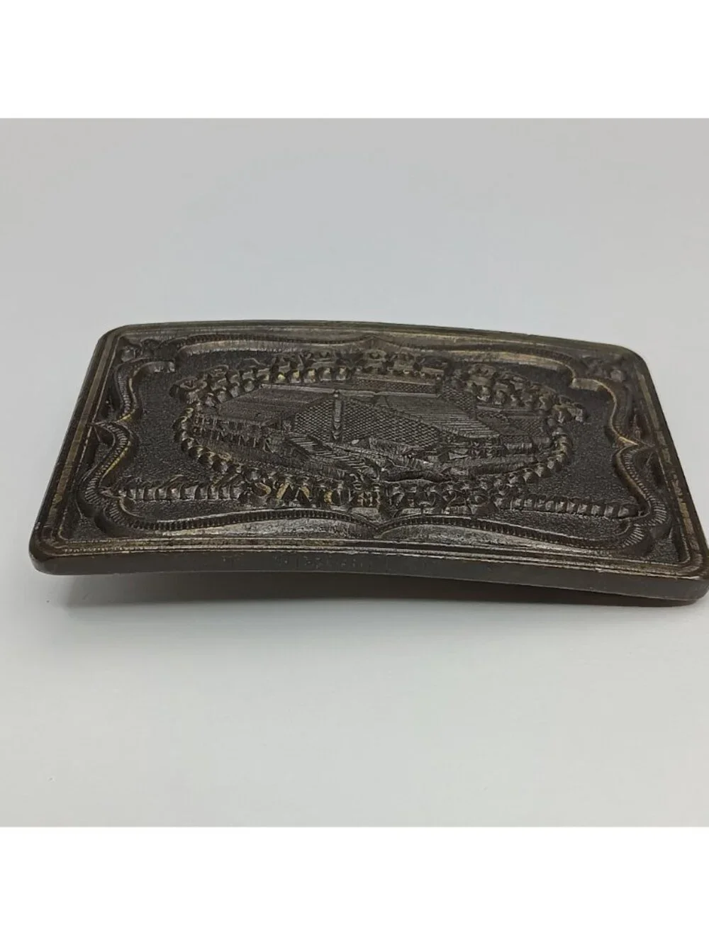 Grand Ole Opry Brass Belt Buckle Nashville Tennessee Vintage Oden Inc
